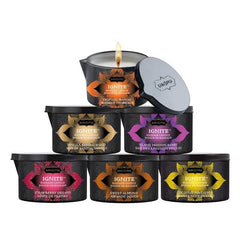 KamaSutra masāžas svece "Tahitian Sandalwood" (Tahitian Sandalwood), 1 iepakojums (1 x 170 g)