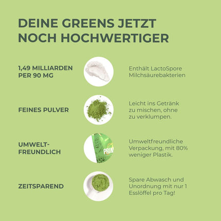 Primal Harvest Super Greens pulveris ar 27 augu savienojumiem, tostarp spirulīnu un kviešu dīgstiem, 30 porcijas