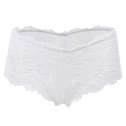 comeondear apakšbiksītes ar seksīgām stringbiksītēm, mežģīņu, hipstera stila ziedu raksta biksītēm, 2 iepakojumā, apakšveļa, lielizmēra apakšbiksītes (2 iepakojumā, baltas, L)