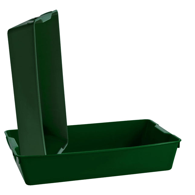 KRONLY 2 daļu izturīga stādīšanas bļoda bez apakšējiem caurumiem – 58 x 33 x 11 cm – izvirzīšanas paplāte augu stādīšanai, dārza audzēšanai