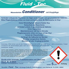 Fluid-Tec 1 x 5 litru tvertnes ūdensgultas kondicionieris ūdensgultas kopšanas ūdensgultu piederumi visām ūdensgultām + notekas krāns - 7.60€/Ltr.