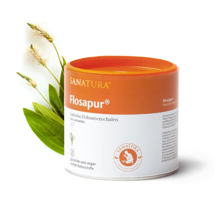 Sanatura Flosapur – 300 g – Indijas psyllium sēnalas – augstas kvalitātes šķiedrvielu avots – psyllium sēnalu pulveris – smalki samalts – vegānisks un bez glutēna