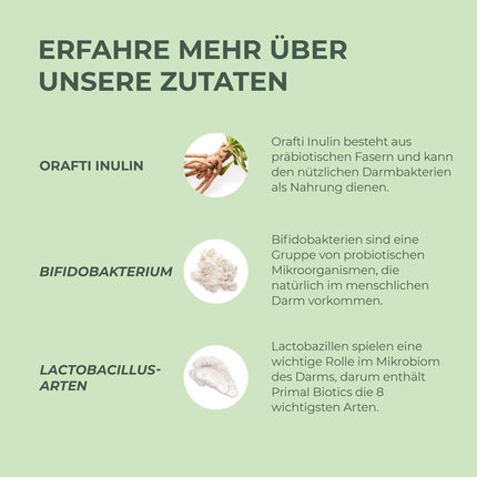 Primal Harvest ® Biotics - 30 kapsulas - 15 baktēriju celmi - 80 miljardi CFU + inulīns un dzīvās kultūras - laboratoriski pārbaudītas - zarnās šķīstošās kapsulas