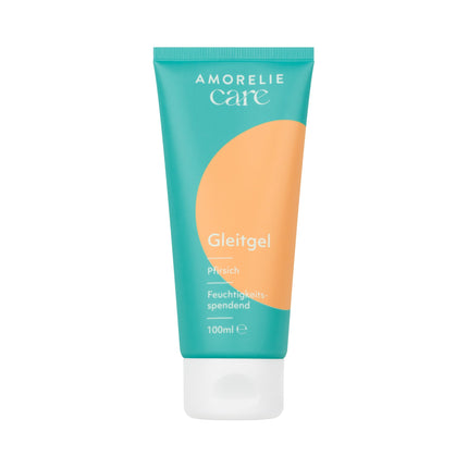 AMORELIE Care – persiku garšas lubrikants ēdams, uz ūdens bāzes, vegāns (100ml)