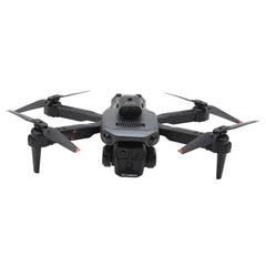 Droni ar kameru pieaugušajiem un bērniem, 4K HD salokāms RC kvadrokopters ar 3 kamerām, pacelšanās/nosēšanās ar vienu taustiņu, gravitācijas indukcija, šķēršļu apiešana 4 virzienos