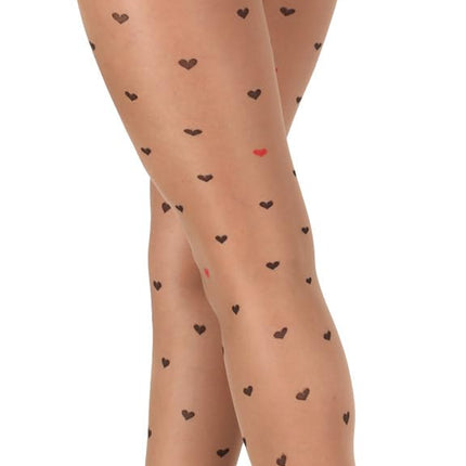 BANANALU zeķubikses ar atvērtu kājstarpi un sirsniņām, 20 denjē, Intimo 20 Fashion, Daino/Nero XL