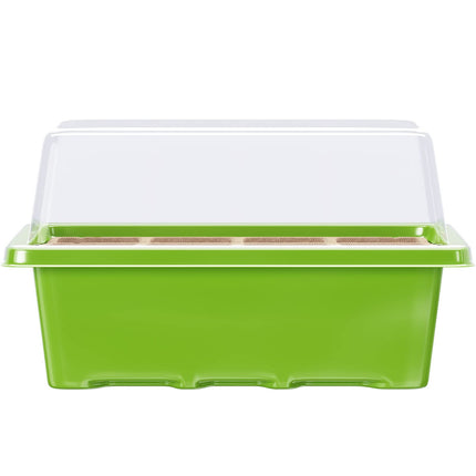 WELLGRO mini siltumnīca ar 6 augu etiķetēm — līdz 12 augiem — apm. 19x14,5x11 cm uz iekštelpu siltumnīcu, plastmasa/celuloze - daudzumu var izvēlēties, daudzums: 3 gabali