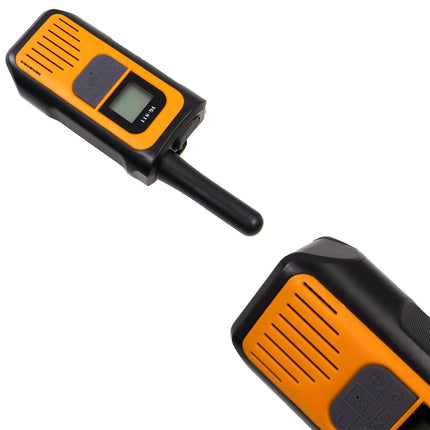 POFET 2 rāciju iepakojums, uzlādējams ar litija jonu akumulatoru, rācija bērniem un pieaugušajiem, tāla darbības rādiusa radio, VOX un C tipa uzlādes kabelis riteņbraukšanai, kempingam un pārgājieniem