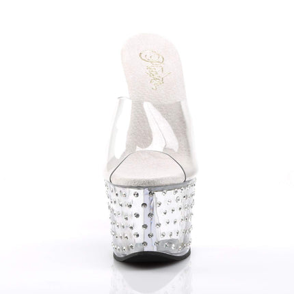 Pleaser STARDUST-701, sieviešu platformas sandales, caurspīdīgas (caurspīdīgas (Clr/Clr)), 39 EU (6 sieviešu UK)