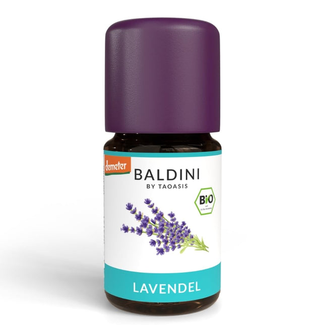 Baldini organiskā lavandas eļļa 5 ml - 100% tīra ēteriskā eļļa - pārtikas kvalitātes - vegāna - pārtikai, dzērieniem un aromterapijas difuzoriem - no Itālijas