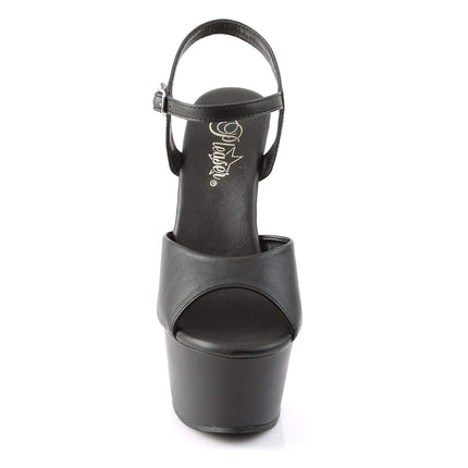 Pleaser sieviešu ASPIRE-609 vaļējas sandales, melnas (melna mākslīgā āda/melna matēta), 38 EU