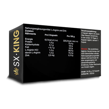 2x SX King kapsulas aktīvam vīrietim - Extra Strong - Vīriešu atbalsts jūsu potencei