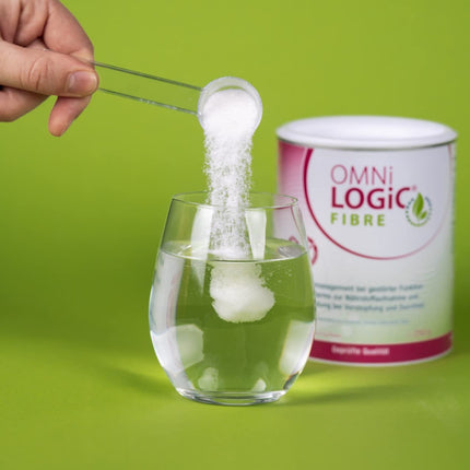 OMNi LOGiC ŠĶIEDRVIELAS, 50 porcijas (250 g), Šķiedrvielas, 100% ūdenī šķīstoša, Traucētām resnās zarnas funkcijām, Aizcietējumiem un caurejai, Vegāns, Bez glutēna, Bez laktozes