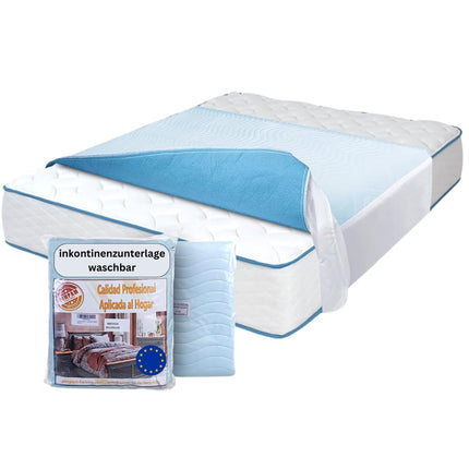 PimPam Factory – (2 gab. iepakojumā) Mazgājams nesaturēšanas ieliktnis ar spārniņiem – Ražots ES – Ūdensnecaurlaidīgs matrača virsmatracis – 90 x 85 cm – Īpaši uzsūcošs – Mazgājams nesaturēšanas ieliktnis – Gultas ieliktņi