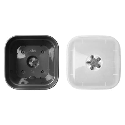 elho Green Basics audzēšanas pods kvadrātveida viss vienā 15 - puķupods audzēšanai - 100% pārstrādāta plastmasa - Ø 15,0 x A 12,1 cm - melns/dzīvi melns