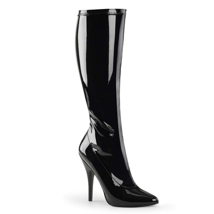 Pleaser sieviešu SEDUCE-2000 īsie zābaki, melni (Noir brillant)
