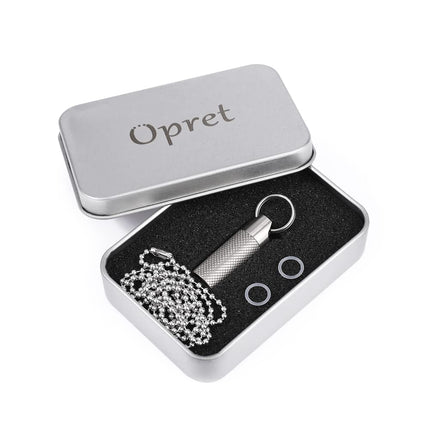 Opret Mini titāna metāla tablešu kastīte, maza ar atslēgu piekariņu - ūdensnecaurlaidīga, viegla lietošanai ārpus telpām, tablešu kastīte, maza planšetdatoru kastīte, mazas tabletes, nedēļas kastīte, tablešu kastīte lietošanai ceļā