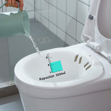 Bwelcam sēdošā vanna tualetei, bidē ieliktnis tualetei, triecienizturīgas sēdošās vannas, sēdošās vannas tualetes ieliktnis, pārnēsājama bidē izlietne