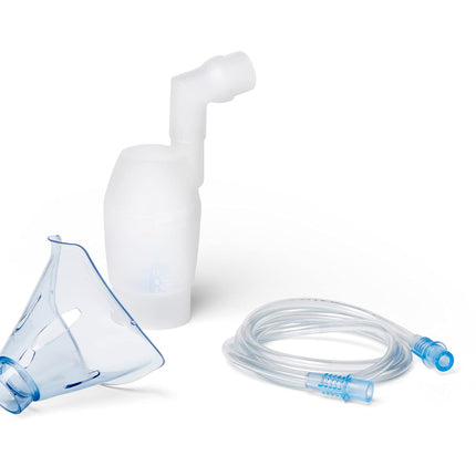 OMRON NEB6020 gada komplekts, rezerves maska ​​pieaugušajiem, inhalatora piederums OMRON X101 un X102 Total inhalatoriem, maska ​​pieaugušajiem, gaisa caurule, OMRON oriģinālais piederums