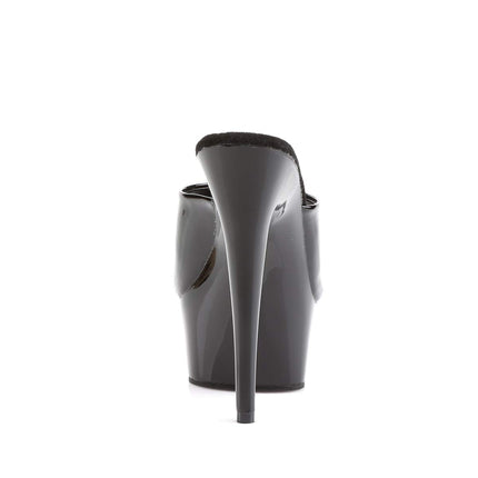 Pleaser sieviešu Delight-601 platforma, caurspīdīga (caurspīdīga (melna/melna)), 42 EU