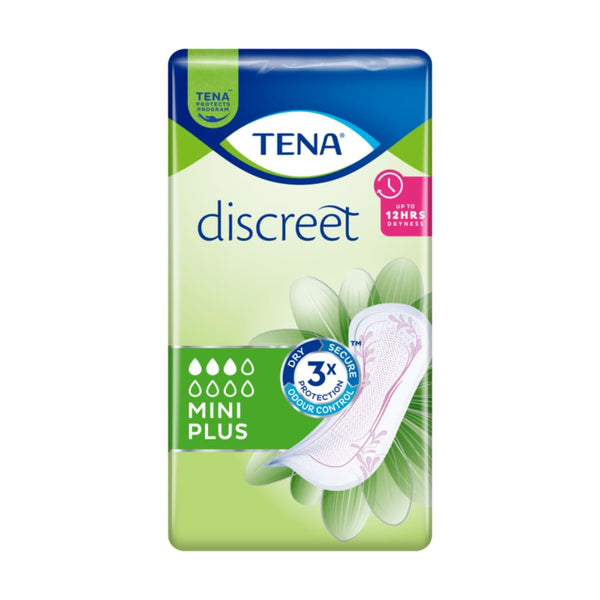 TENA DISCREET mini plus nesaturēšanas ieliktnīši, 6 x 20 gab.