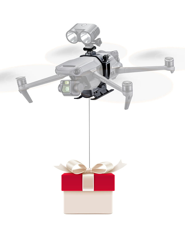 WTSUNFI Mavic 3 nolaišanās mehānisms ar nolaišanās mehānismu, paredzēts DJI Mavic 3 (nolaišanās mehānisms), ziedu (gredzenu) piegāde/makšķerēšana ar dronu/dūnu piegāde ballītēm/meklēšana un glābšana/bezkontakta medicīnisko priekšmetu piegāde
