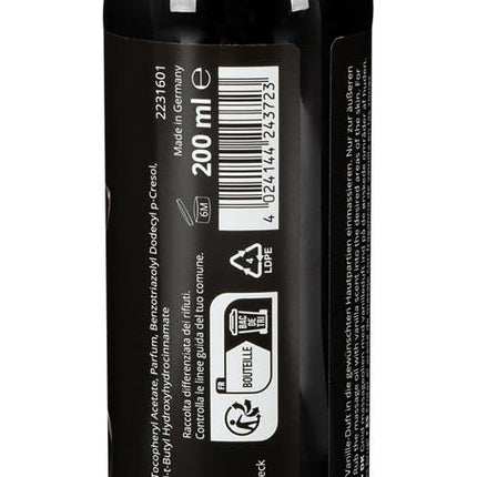 Vaniļas masāžas eļļa 200 ml caurspīdīga