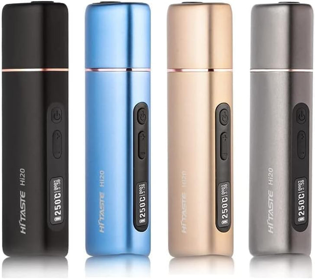 HI TASTE Hi20 tabakas sildītājs, kas saderīgs ar IQOS HEETS, lieliska garša, 3200mAh ietilpīga baterija, divkārša sildīšanas sistēma un apakšējā sildīšana kociņiem, regulējama temperatūra, OLED displejs (burvīgi melns)