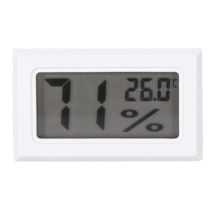 Precīzs higrometrs, digitālais LCD termometrs, iekštelpu mitruma termometrs, mini mitruma monitors, iekštelpu siltumnīcai, mājām, birojam (balts)