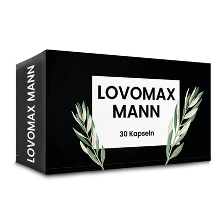 Lovomax Man - 30 zilas kapsulas - augsta deva - tabletes - sekss - vēlme - spēcīga sajūta - vīriešu tabletes no Vācijas