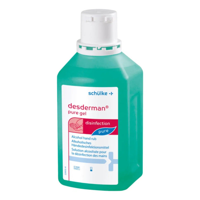 5 x 500 ml Schülke Desderman® Pure roku dezinfekcijas līdzeklis, bez krāsvielām un smaržvielām