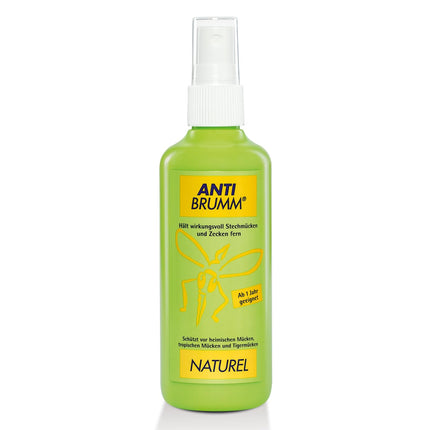 Anti Brumm Naturel pumpja aerosols, 75 ml: kukaiņu atbaidīšanas līdzeklis uz citroneikalipta eļļas bāzes efektīvai aizsardzībai pret odiem un ērcēm