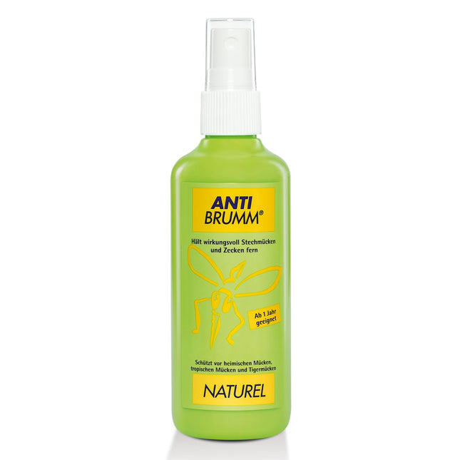 Anti Brumm Naturel pumpja aerosols, 75 ml: kukaiņu atbaidīšanas līdzeklis uz citroneikalipta eļļas bāzes efektīvai aizsardzībai pret odiem un ērcēm