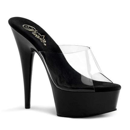 Pleaser DELIGHT-601 sieviešu sandales, caurspīdīgas, 41 EU (8 UK/11 M US)