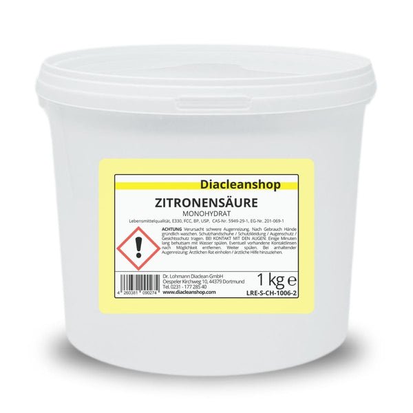 Citronskābes pulveris 1 kg - pārtikas kvalitātes E330