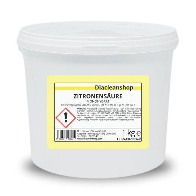 Citronskābes pulveris 1 kg - pārtikas kvalitātes E330
