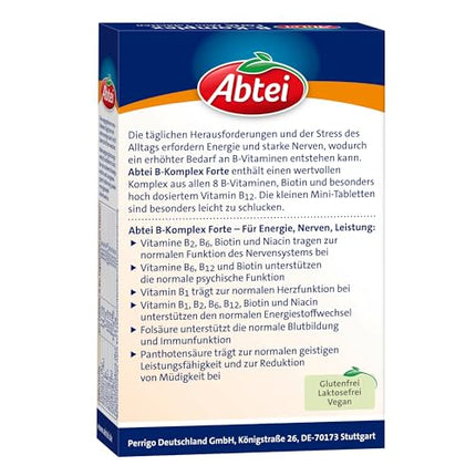 Abtei Vitamin B Complex Forte, 50 mini tabletes