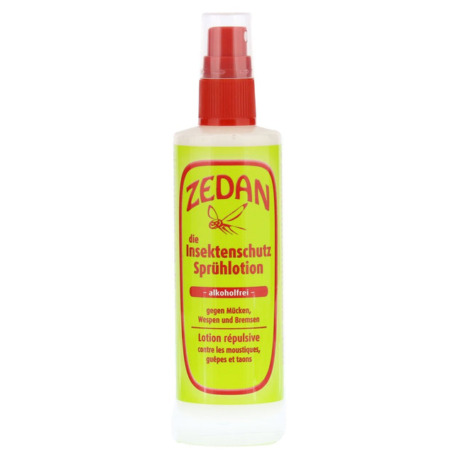 Zedan - kukaiņu atbaidīšanas aerosols - dabiska ādas aizsardzība pret odiem, lapsenēm, mušiņām un citiem kaitēkļiem, 1 iepakojums (1 x 100 ml)