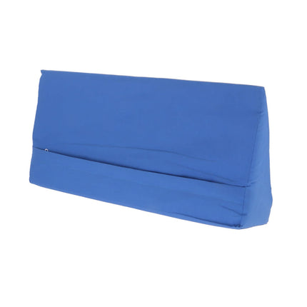 Cosiki ķīļveida spilvena gultas ķermeņa sānu ķīļveida spilvens, vēnu spilvens kāju pacēluma spilvens, zils slēpts rāvējslēdzējs ķīļveida spilvens sānu gulētājam mazgājams matrača ķīlis (50 * 25 * 15cm)