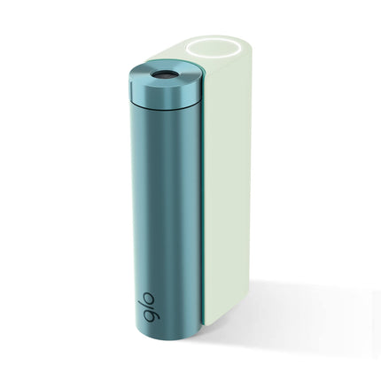 GLO Hyper X2 tabakas sildītājs, elektriskais tabakas sildītājs klasiskai cigarešu garšai, alternatīva e-cigaretēm, viegla tīrīšana, līdz 20 cigaretēm ar vienu akumulatora uzlādi, piparmētru/zilganzaļš