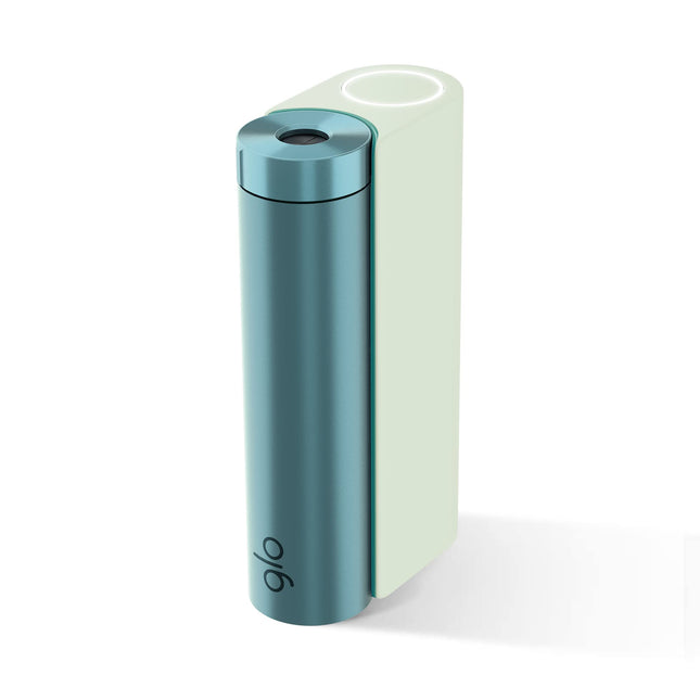GLO Hyper X2 tabakas sildītājs, elektriskais tabakas sildītājs klasiskai cigarešu garšai, alternatīva e-cigaretēm, viegla tīrīšana, līdz 20 cigaretēm ar vienu akumulatora uzlādi, piparmētru/zilganzaļš