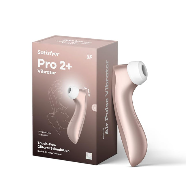 Apmierinātājs Pro 2 Plus | Rozā zelts | Vibrators un klitora stimulācija sievietēm | ekstrēmas seksa rotaļlietas | Piesūceknis un vibrators | Erotisks spiediena viļņu vibrators viņai | spēcīgs un kluss