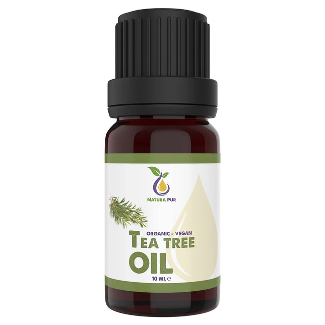 Organiskā tējas koka eļļa 10ml - 100% tīra ēteriskā eļļa no Austrālijas, vegāna - tējas koka eļļa