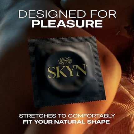 SKYN LifeStyles Elite prezervatīvi, sintētiski poliizoprēna prezervatīvi, bez lateksa, 36 gab. (iepakojums var atšķirties)