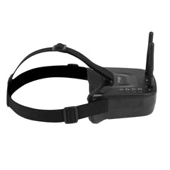 Skolas laika FPV drona aizsargbrilles, pārnēsājamas mazjaudas FPV aizsargbrilles ar automātisko meklēšanu 480 * 320 displejs 5,8 g iebūvēts 3,7 V 1200 mAh akumulators modeļa lidmašīnas detaļām lietošanai ārpus telpām