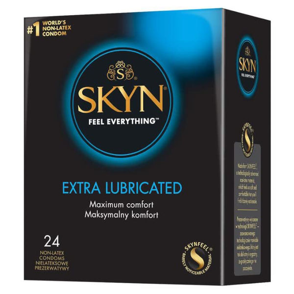 SKYN prezervatīvi bez lateksa (Extra Moist 24)