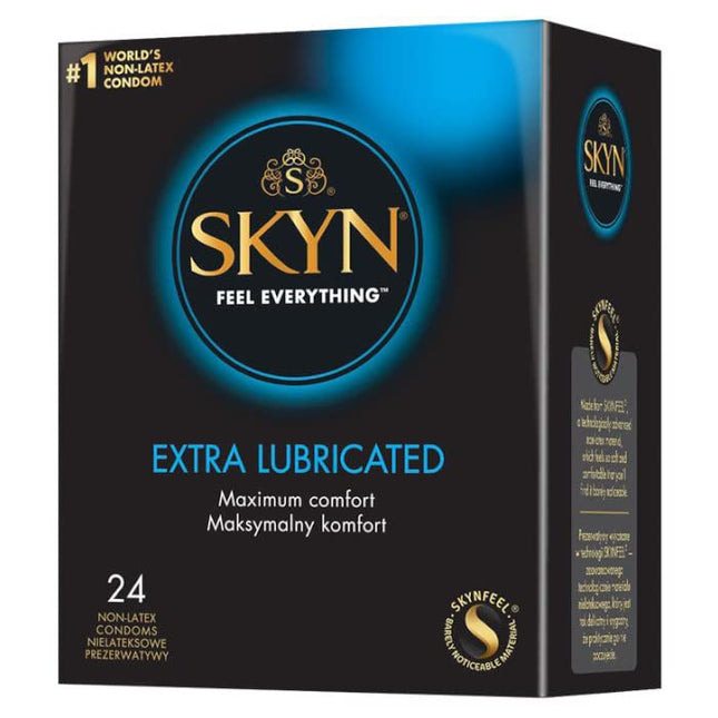 SKYN prezervatīvi bez lateksa (Extra Moist 24)