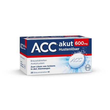 ACC acute 600 klepu nomācoša putojošā tablete, 20 gab.