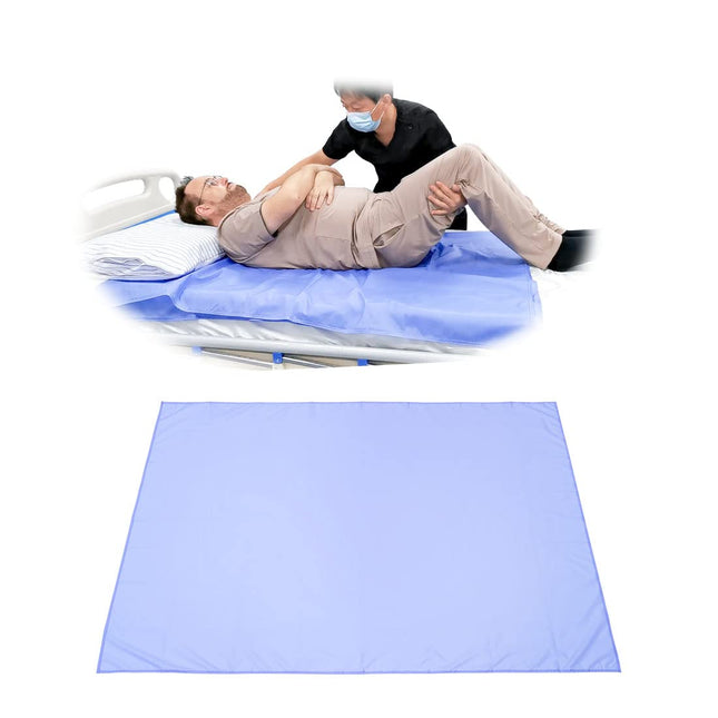 Ehucon pacienta plakanā pārvietošanas slīdpaklājs — 55"x79" pacientu/gados vecāku cilvēku/senioru pārvietošanai automašīnās/ratiņkrēslos/gultās, vienkārša pārvietošana un pārvietošana, atkārtoti lietojams un mazgājams, violets