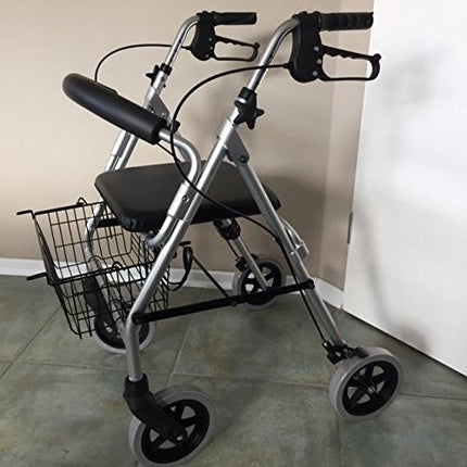 Trendmobil vieglais rollators LR 56 tikai 6,7 kg rollators, ieskaitot grozu un nūjas turētāju - pret caurduršanu izturīgas PU riepas